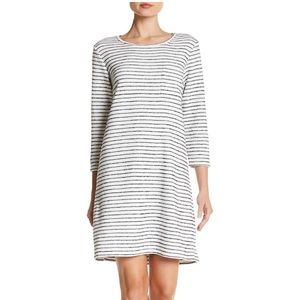 Vince Camuto Nautical Stripe Button Back Dress